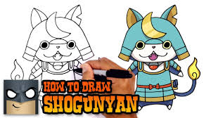 How to draw yokai watch. How To Draw Shogunyan Yokai Watch Youtube