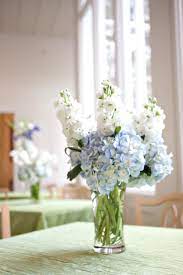 Pin By Katherine Hofto On 05 25 13 Blue Hydrangea Centerpieces Hydrangea Wedding Flower Arrangements Wedding Flower Arrangements