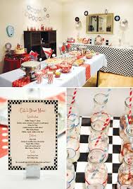 Elements of 1950s retro decorating style. Adorable Retro Diner Birthday Party Hostess With The Mostess