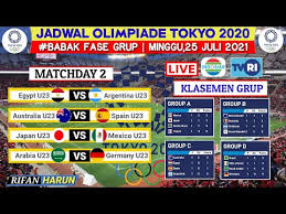 Sepak bola putra olimpiade terbagi dalam empat grup berdasarkan peraturan olimpiade, sepak bola putra dibatasi untuk pemain di bawah 23 tahun dengan pengecualian tiga pemain di atas batas usia. Jadwal Olimpiade Tokyo 2021 Sepak Bola Australia Vs Spanyol Klasemen Fase Grup Live Indosiar Youtube