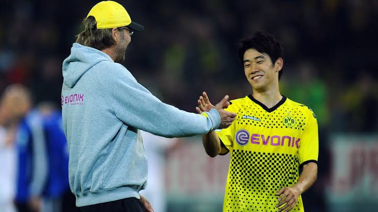 Juergen Klopp dan Shinji Kagawa, kerjasama apik di Dortmund.