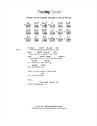 It's a new dawn it's a new day it's a new life for me and i'm feeling good. Nina Simone Feeling Good Sheet Music Download Pdf Score 102319
