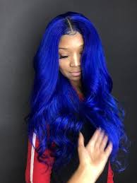 Black And Blue Lace Front Wig Isee Hair Blue Pink Purple Colored Human Hair Wigs 13x4 Lace Front Wig For Women With Baby Hair Natural Hair Styles Wig Hairstyles Hair Styles