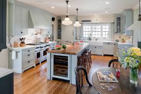 This grey kitchen cabinetry adds a very modern and personalized slant on the traditional dark cabinet trend. 75 Beautiful Kitchen With Gray Cabinets And Wood Countertops Pictures Ideas August 2021 Houzz
