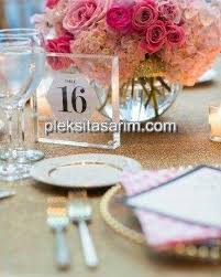 Seffaf Masa Numarasi Dugun Urun Tasarimi Dekor
