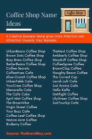 Check spelling or type a new query. 485 Great Coffee Shop Names Video Infographic Coffee Shop Names Coffee Shop Shop Name Ideas