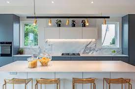 The glass shapes, glass colors and drop lengths are all 3 kitchen island pendant lights. What Height To Hang Pendant Lights And Chandeliers Mullan Lighting