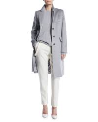 Max mara rialto hooded knee length coat camel hair tan brown hood maxmara 34 36top rated. Maxmara Furetto Button Front Mid Length Camelhair Coat And Matching Items Matching Items Bergdorf Goodman