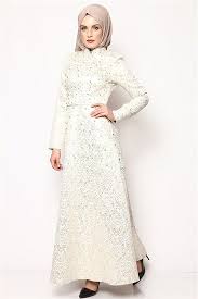 Tesettur Elbise Krem 6032 The Dress Elbiseler Elbise
