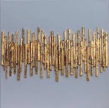 gold leaf abstract paper gift 16x16x0 6 office decor mixed media gold wall decor art golden art contemporary wall art artworks abstract paper wall art mirror painting