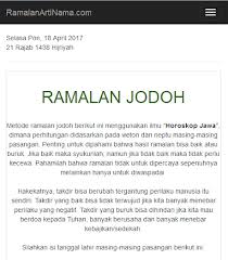 Tak hanya itu nama kerapkali dijadikan simbol doa bagi seluruh umat beragama yang diharapkan selalu mengiringi perjalanan hidup seseorang tak terkecuali agama hindu. Download Primbon Arti Nama Weton Dan Ramalan Free For Android Primbon Arti Nama Weton Dan Ramalan Apk Download Steprimo Com