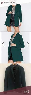 Zara Emerald Green Blazer Size Xs Green Blazer Clothes Design Zara