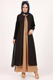 Sifon Detay Siyah Vizon Ferace 5108 06 Moda Stilleri Mutevazi Kiyafetler Moda