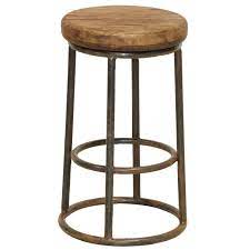 Jaden Stool Natural Wood Counter Stools Rustic Counter Stools Classic Home Furniture