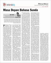 Contoh artikel ilmiah, pendidikan, kesehatan, lingkungan hidup, populer, bahasa indonesia menarik. Masa Depan Bahasa Sunda Tandamata Bdg