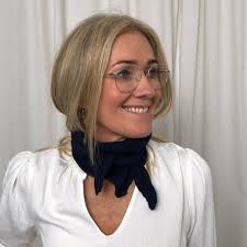 Triangle Mini Blå tørklæde