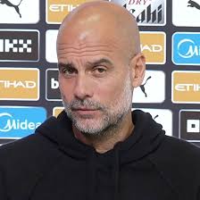 BenRansomSky: "Well, we're grateful for that [Pep Guardiola still being  #ManCity manager and speaking with journalists every week]..." Pep  Guardiola: "Are you sure?" Ben Ransom: "Absolutely, Pep..." Pep Guardiola:  "I don't think