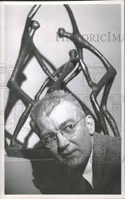 1951 Press Photo Otto Karl Bach Profile Picture Person