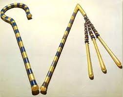 The Crook Heka And Flail Nekhakha Were Originally The Attributes Of The Ancient Egyptian God Osiris That Became Insignia Of Pharaonic Authority Misirlilar
