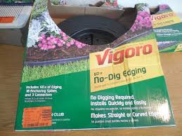 Садовый бордюр или лента vigoro black scalloped polyethylene 20' x 2.25 no dig edging flexible durable. No Dig Landscape Edging Kit Vigoro 60 Ft Garden Edging