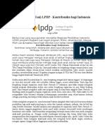 Informasi lengkap kuliah, beasiswa, tips contoh essay beasiswa lpdp studi dan biaya by cecilia arta january 15, 2017. Contoh Essay Lpdp