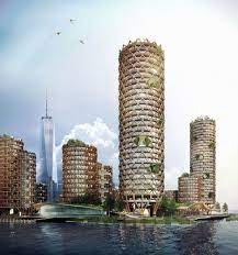 Gallery Of Dfa Unveil Speculative Proposal For A Mixed Use District On New York S Pier 40 3 In 2021 Futuristic Architecture New York Architecture Conceptual Architecture