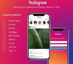 Download 41 Free Instagram Mockup Psd Template Updated 2021 Graphic Cloud