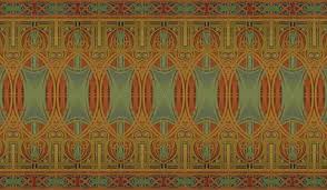 I M Loving This New Frieze Wallpaper From Bradbury Bradbury Chicago Is Inspired By Louis Sullivan Chicago Wallpaper Art And Craft Design Arts Crafts Style