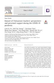 That shot and the vaccine from moderna were both found to reduce coronavirus infections by 95% in. Pdf Dataset Of Vietnamese Teachers Perspectives And Perceived Support During The Covid 19 Pandemic