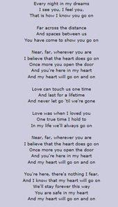 Titanic Lyrics My Heart Will Go On Great Song Lyrics Music Quotes Music Lyrics