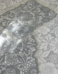 Amazing Lace How Sweet Lace Pattern Paint Pattern Painting Concrete Stenciled Floor Stenciled Concrete Floor