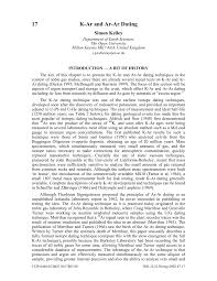 Con is correct that rock samples selected for argon dating cannot have been exposed to air. Pdf K Ar And Ar Ar Dating