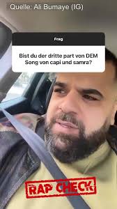 #ALIBUMAYE über den Song mit #CAPITALBRA und #SAMRA 😳😳 Quelle: Ali bumaye  (IG) #deutschrap #rapnews #rapcheck #usrap #rapper #rapsong