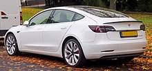 Driving range (epa) of the 2018 tesla model 3 long range awd and other tesla electric vehicles with comparable driving range. Tesla Model 3 Wikipedia