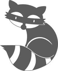 Waschbar Aus Dachs Co Grau Velours Motiv Zum Aufbugeln Fuchs Malerei Waschbar Silhouette Curio