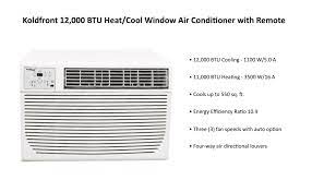 25000 btu wall and window air conditioner with heat 220v $699.99. Amazon Com Koldfront Wac12001w 12 000 Btu 208 230v Heat Cool Window Air Conditioner Home Kitchen