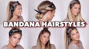 Dein thema für die nächste fasnacht oder für deine nächste mottoparty? 5 Super Easy Bandana Hairstyles Mrs Bella Youtube