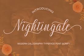 Font andantino script font download free at fontsov.com, the largest collection of cool fonts for windows 7 and mac os in truetype(.ttf) and opentype(.otf) format. Nightingale Free Font Download