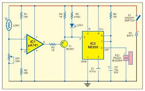 Darkness detector or dark detector is a circuit that detects darkness or absence of light. Pin Pa Electronic Circuits