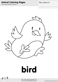 Here is a coloring sheet of a parrot, one of the prettiest birds you can lay your eyes on. Bird Coloring Page Super Simple