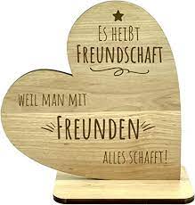 KS Laserdesign Deko Herz mit Gravur '' Freundschaft Weil Man mit Freunden  Alles schafft ''- Beste Freunde & Freundin Geschenke, Frauen & Männer,  Lieblingsmensch, Geburtstag, Weihnachten : Amazon.de: Küche, Haushalt &  Wohnen