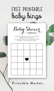 All our bingo cards are for printing on a4 sheet size, the type of paper always depends on. Free Baby Shower Game Bingo Black And White Instant Download Printable Printable Market Free Baby Shower Baby Shower Bingo Free Baby Shower Printables