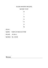 Ujian nasional bahasa inggris silabus bahasa inggris kelas xi semester 2 kurikulum 2013 revisi 2017. Doc Tugas Bahasa Inggris Fadzlia Esse Academia Edu
