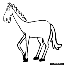 Parents, teachers, churches and recognized nonprofit organizations may print or copy multiple horse coloring pages for use at home or in the classroom. Horse Coloring Page Free Horse Online Coloring