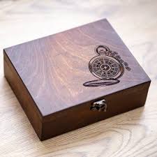 Engraved Wood Watch Box Hetch Ds9 For Men Wooden Watch Box For Etsy Wooden Watch Box Wood Watch Box Mens Watch Box