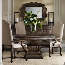 60 round dining room tables with leaves. Hooker Furniture Rhapsody 60 Round Pedestal Table And Upholstered Chair Dining Group Sheely S Furniture Appliance Dining 5 Piece Sets