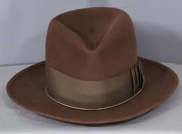 Vtg 50s Felt Fur Brown Stetson Twenty The Sovereign Fedora Hat 6 7 8 40s Style Fedora Hat Fedora Hats