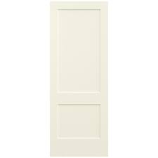 Jeld Wen 36 In X 96 In Monroe Vanilla Painted Smooth Solid Core Molded Composite Mdf Interior Door Slab White Products Doors Interior 2 Panel Doors