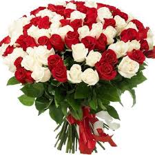 Find over 100+ of the best free bouquet of flowers images. Gift On The Go Vip 101 Red And White Roses Fresh Flower Bouquet Wedding Special Same Day Delivery Amazon In Garden Outdoors