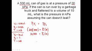 Solving Combined Gas Law Problems Charles Law Boyles Law Lussacs Law